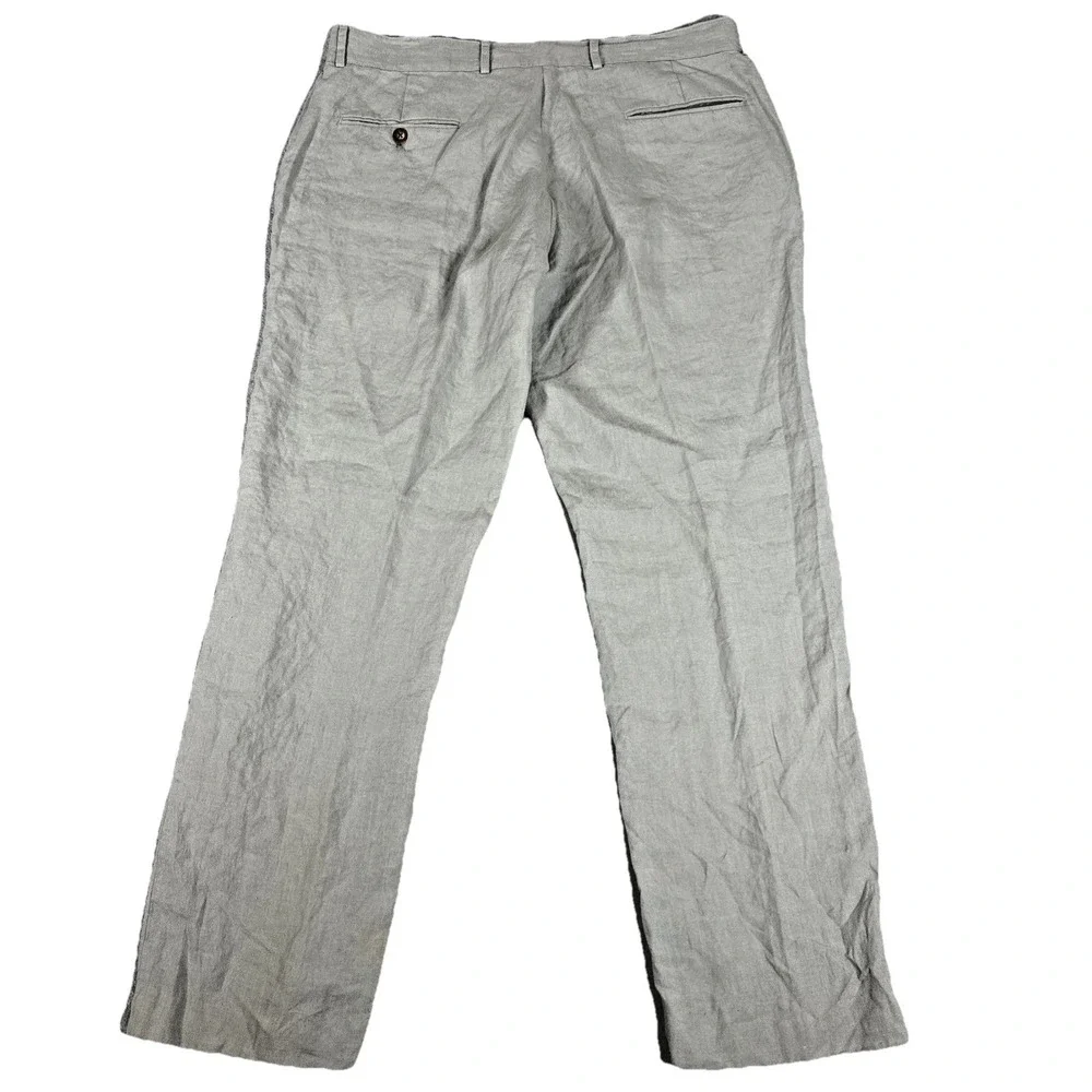 Jackson James‎ Men's Linen Chino Pants light Weight Light Khakis Size 38R(38x31)